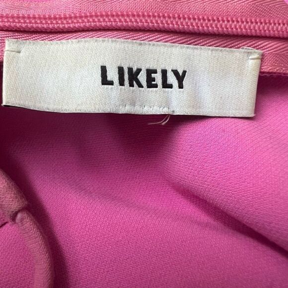 Likely Pink Scalloped Neckline Midi Dress Size 2 - Picture 4 of 5